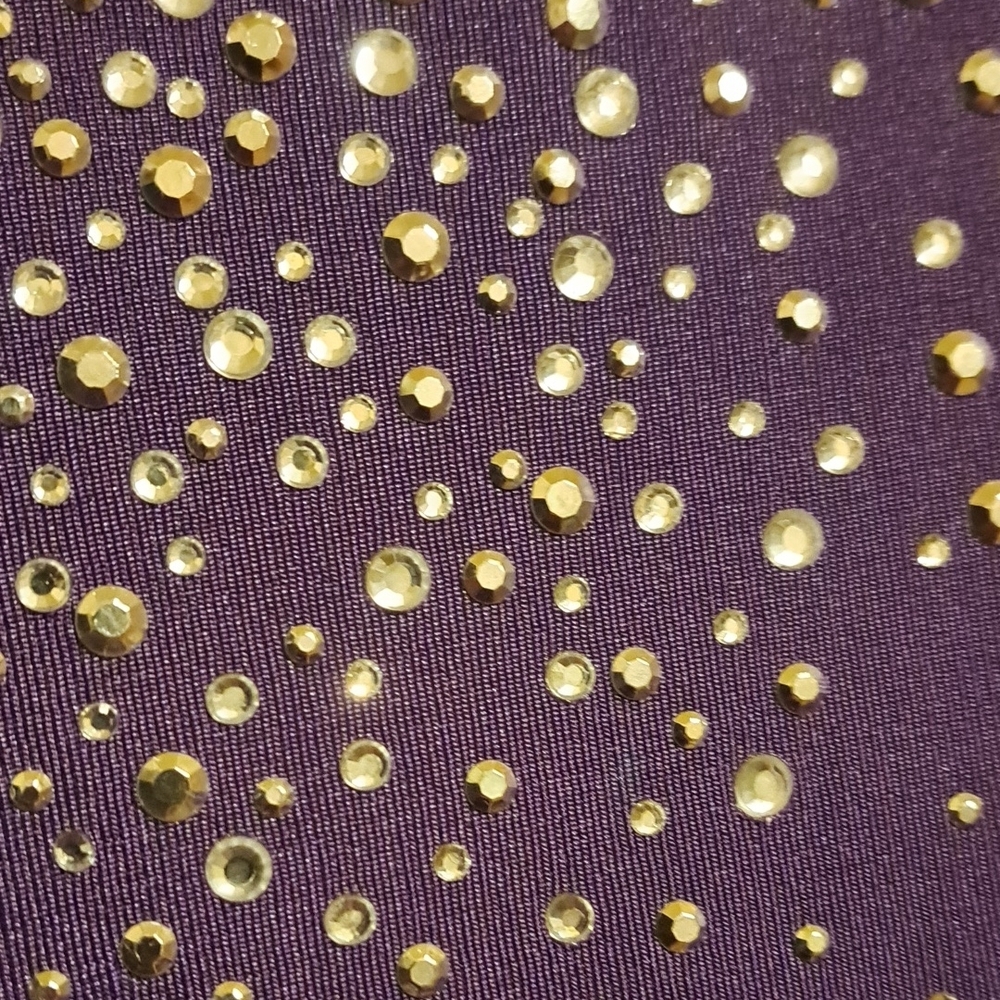 Purple Sleeveless Top with Rhinestone Detailing LAURA ASHLEY - Picture 6 of 7